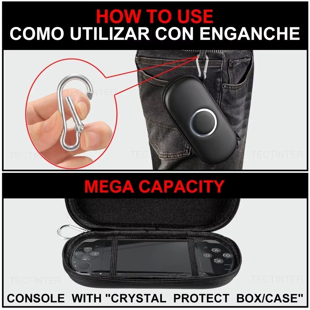 EVA Storage Protective Case Pouch Bag for Sony PSP 3000/2000/1000 Game Console