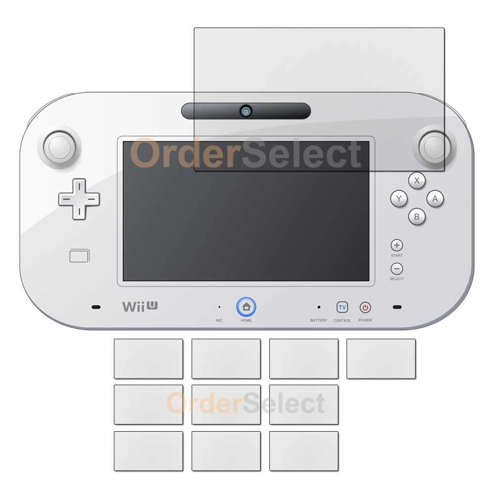 10X Ultra Clear HD LCD Screen Protector for Nintendo Wii U GamePad 6.2″ 100+SOLD