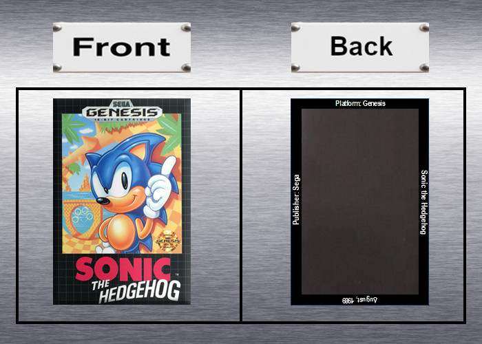 Sonic the Hedgehog 1, 2, 3 Video Game Box Art Sega Genesis High Quality Magnet