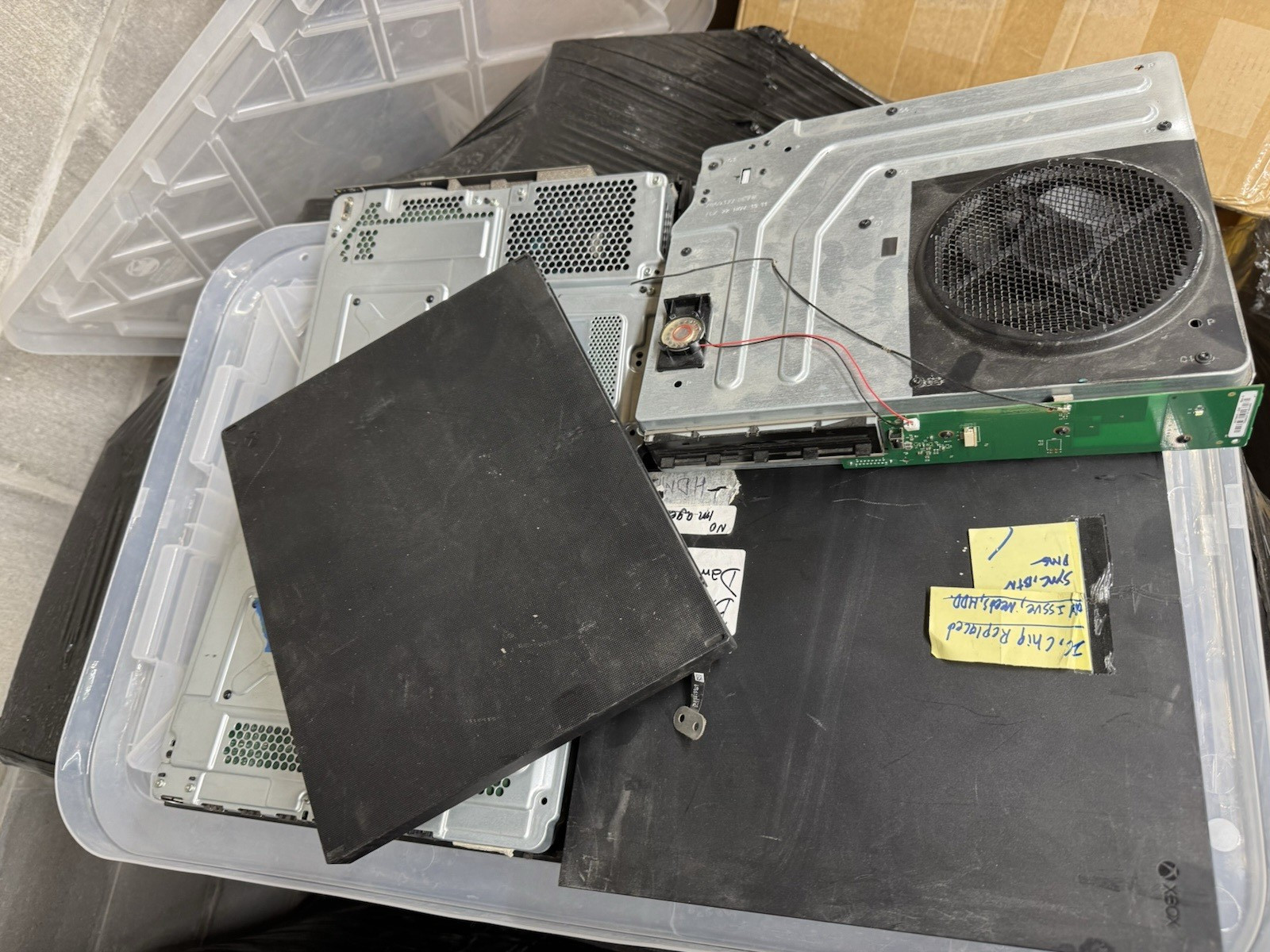 Bulk Lot 5 Xbox One X Consoles Damaged Not Working For Parts Repair