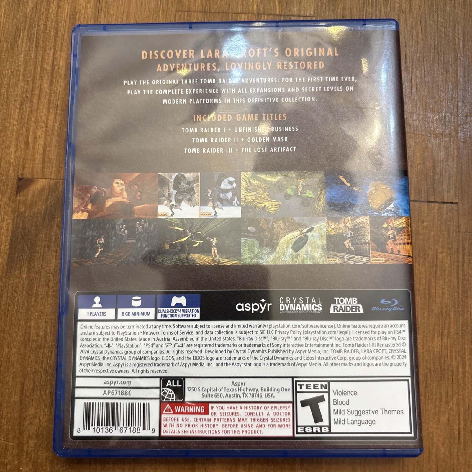 Tomb Raider I•II•III: Remastered Sony Playstation 4 PS4 CIB Complete Video Game