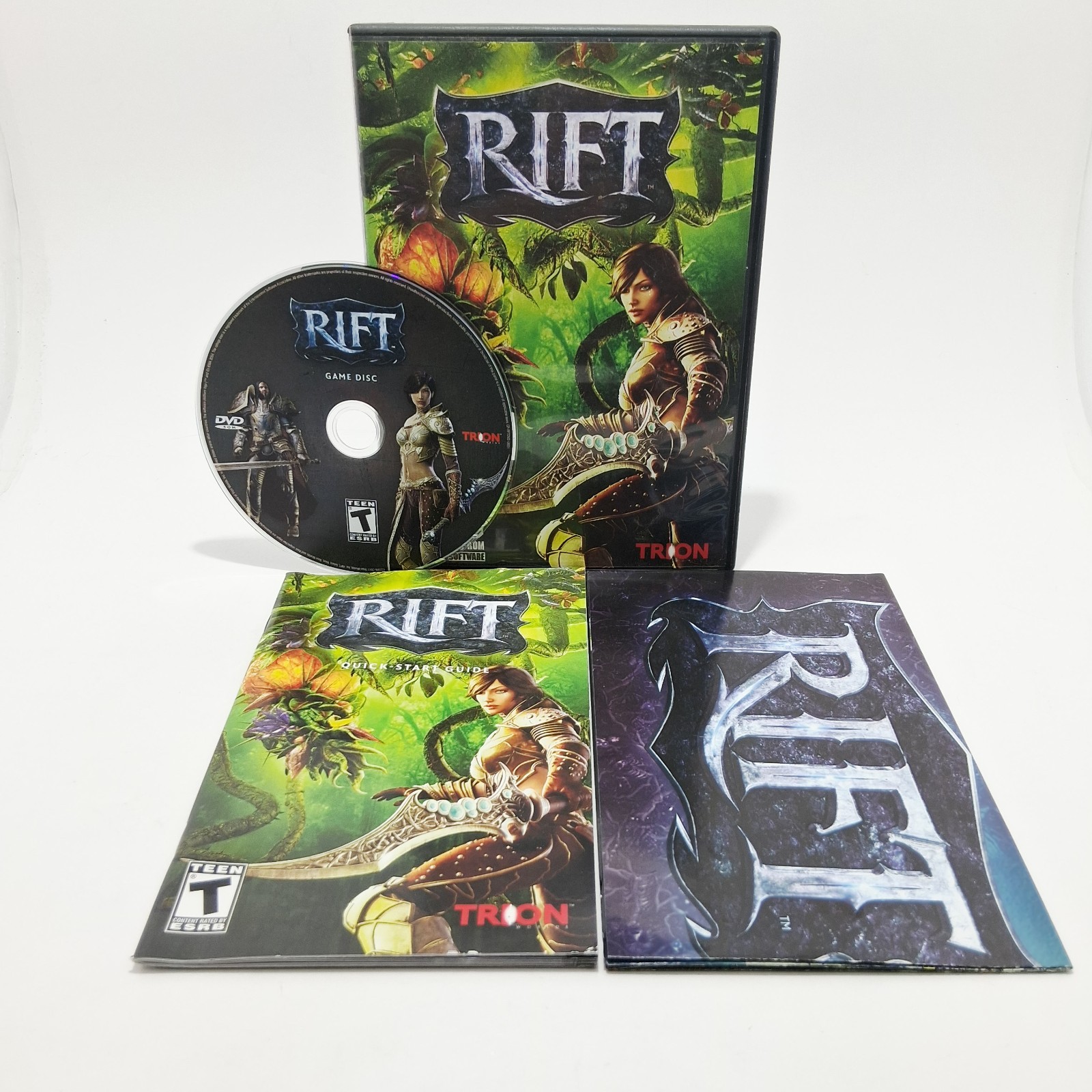 Rift PC DVD-ROM Video Game Trion Worlds 2011 with Manual and Map Poster Tested
