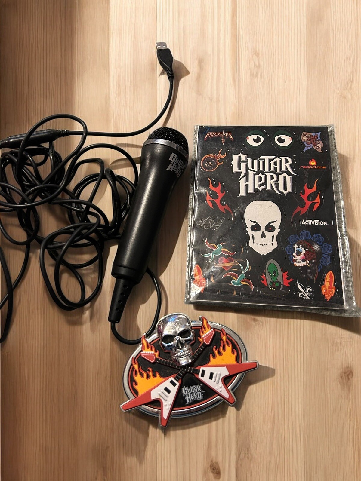 Guitar Hero Stickers for Guitar, Microphone And Belt Buckle