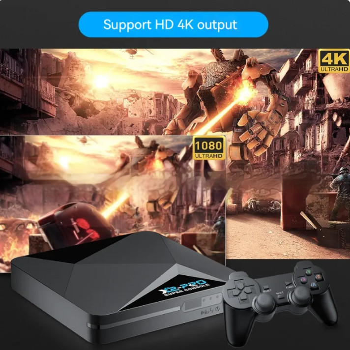 X2-Pro Super Console Retro Game Set Top Box 64GB 128GB 256GB Emuelec Android 9