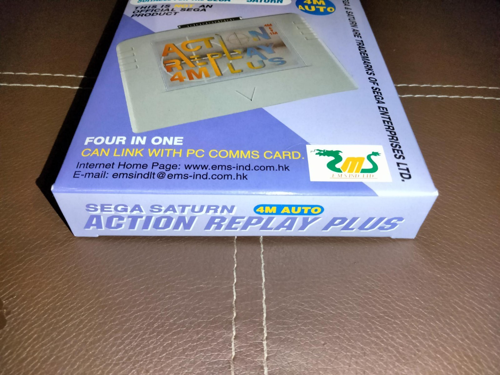 EMS ACTION REPLAY PLUS – 4MB – 4 in 1 EXPANSION CARD – FOR SEGA SATURN