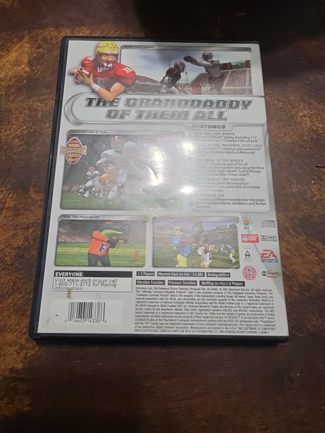 NCAA Football 2002 (Sony PlayStation 2, 2001)