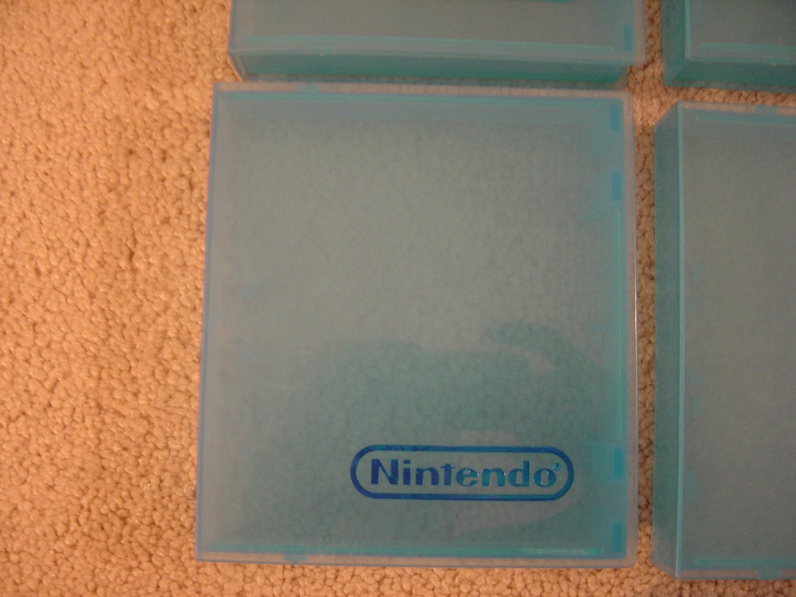 Lot of 10 Blue Nintendo Entertainment System OEM NES Clamshell Cases video games