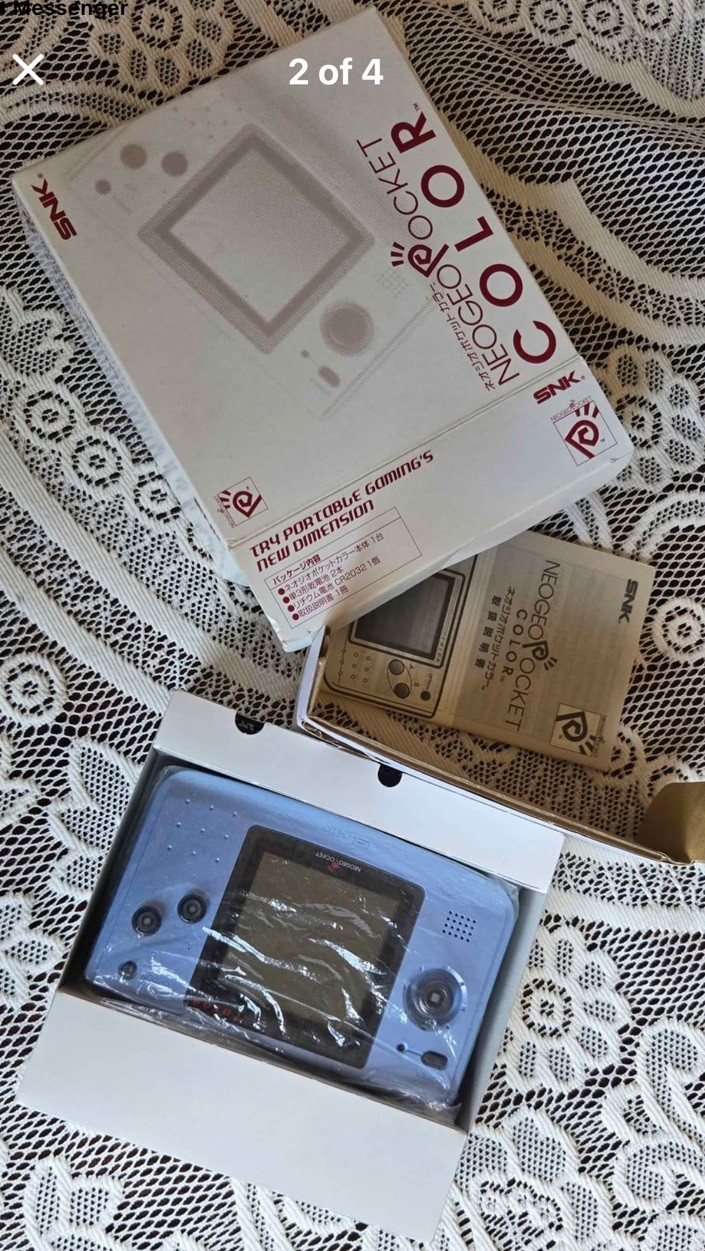 Neo Geo Pocket Color SNK Console Stone Blue with Box And Manual Japanese Vers.