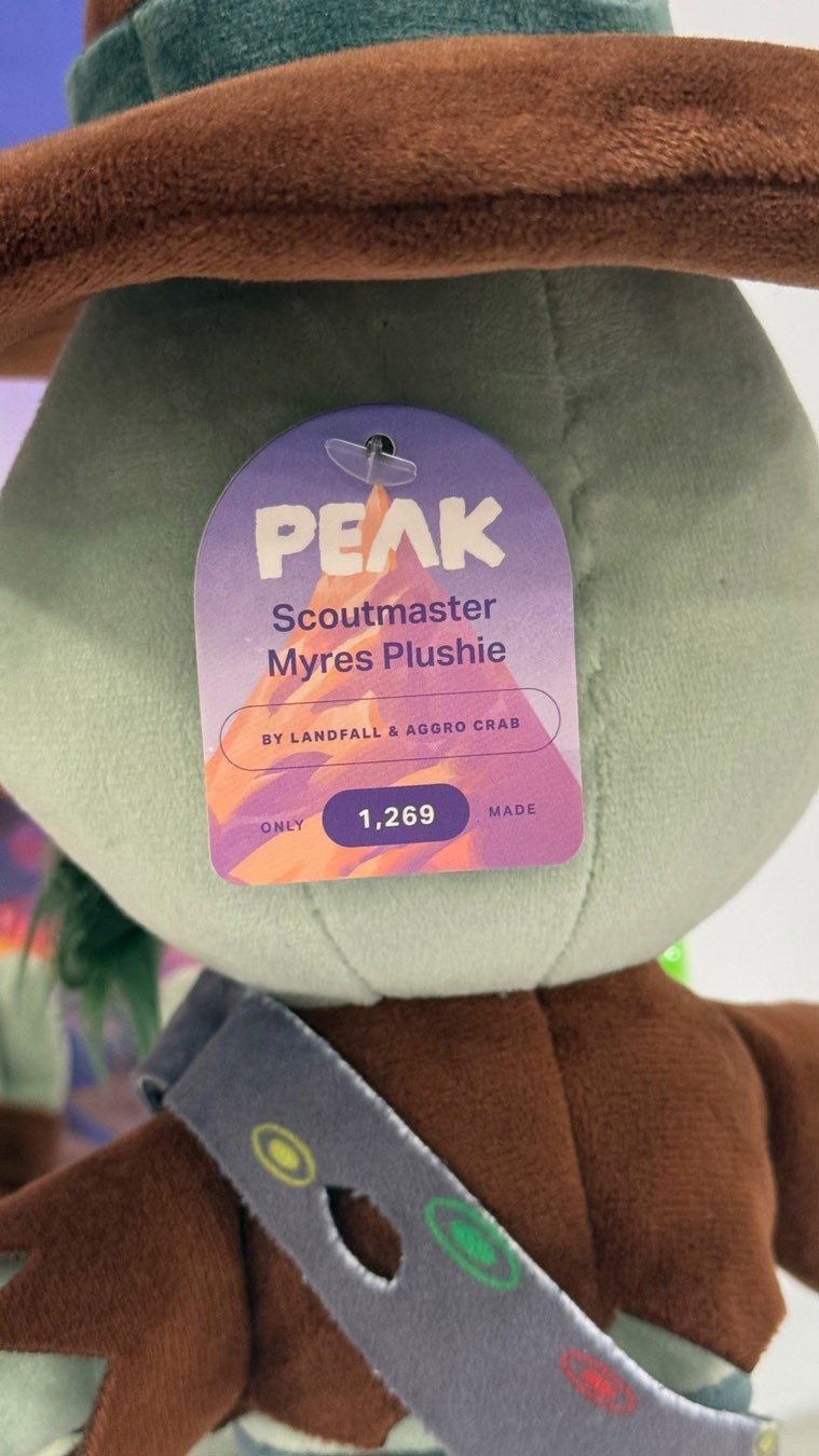 Official Makeship PEAK Scoutmaster Plush Landfall & Aggro Crab STEAM Game NEW