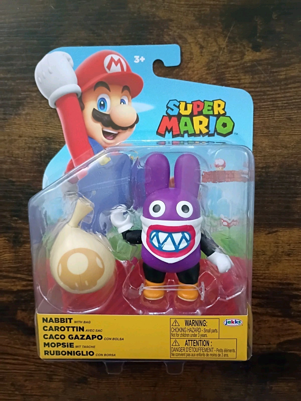 4″ Super Mario 4-PACK World of Nintendo Daisy Toadette Nabbit Chain Chomp Lot