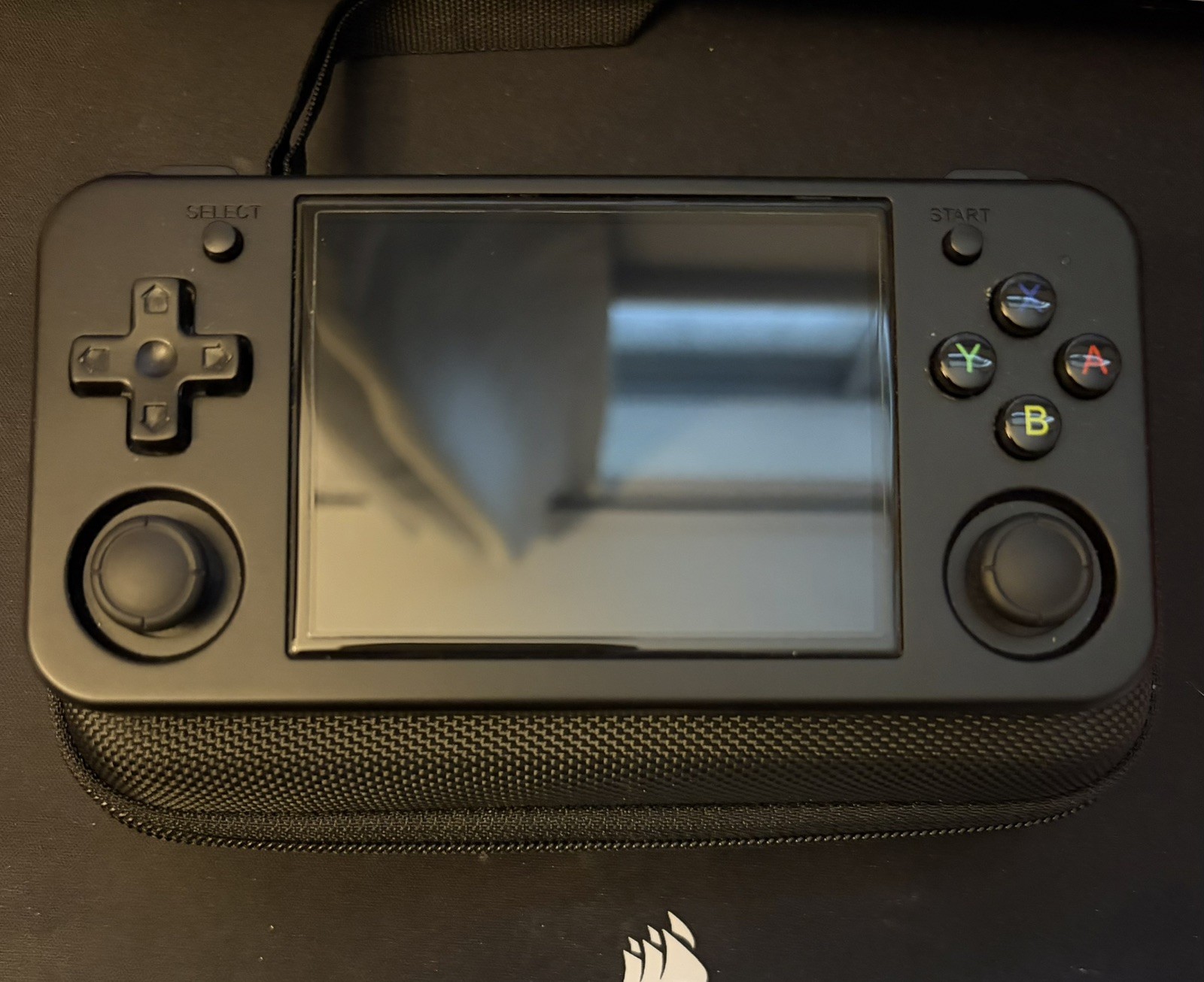RG35XX H Anbernic Black Retro Handheld Game Console Linux Carrying Case