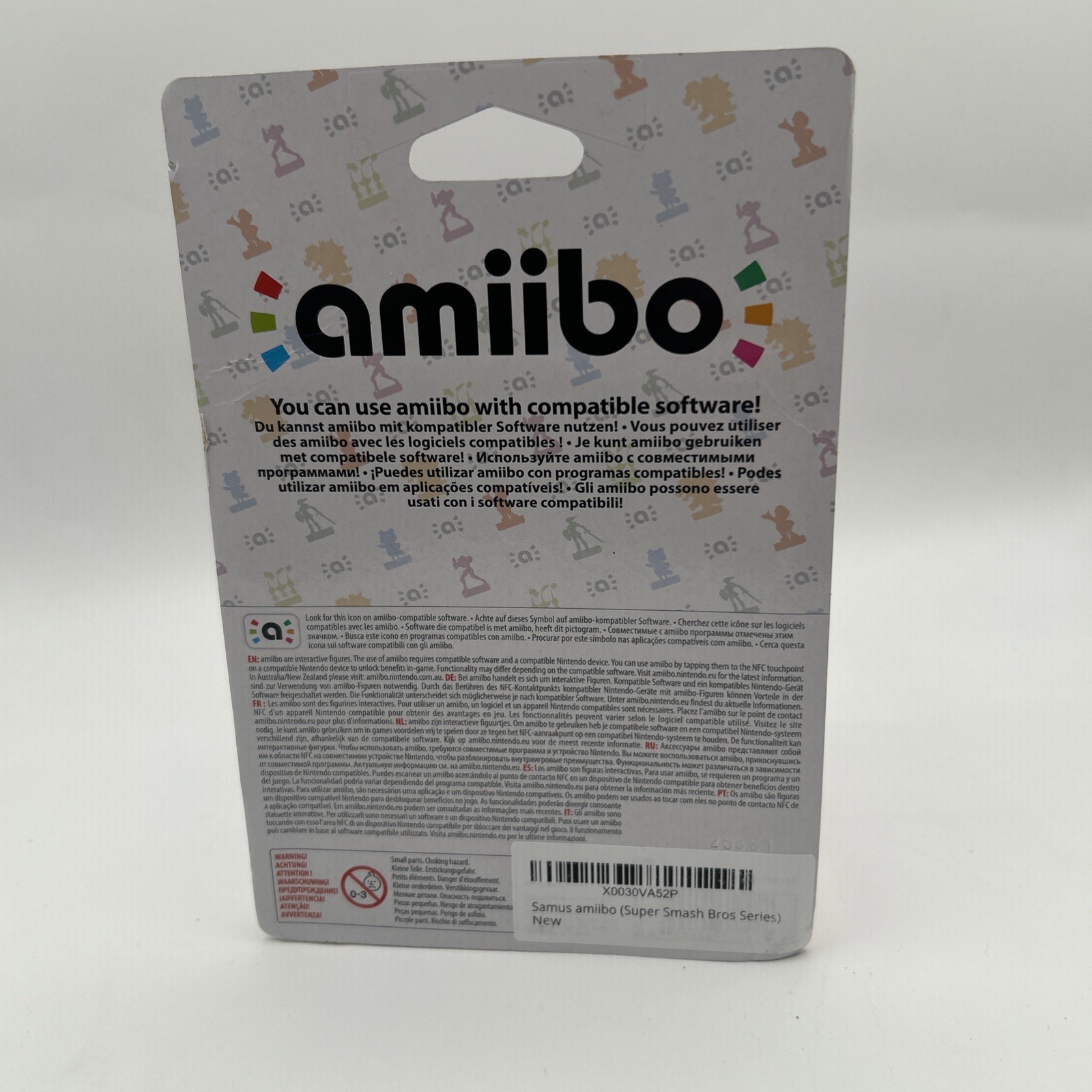 Amiibo – SEALED Samus Figure (Super Smash Bros) Damaged Box