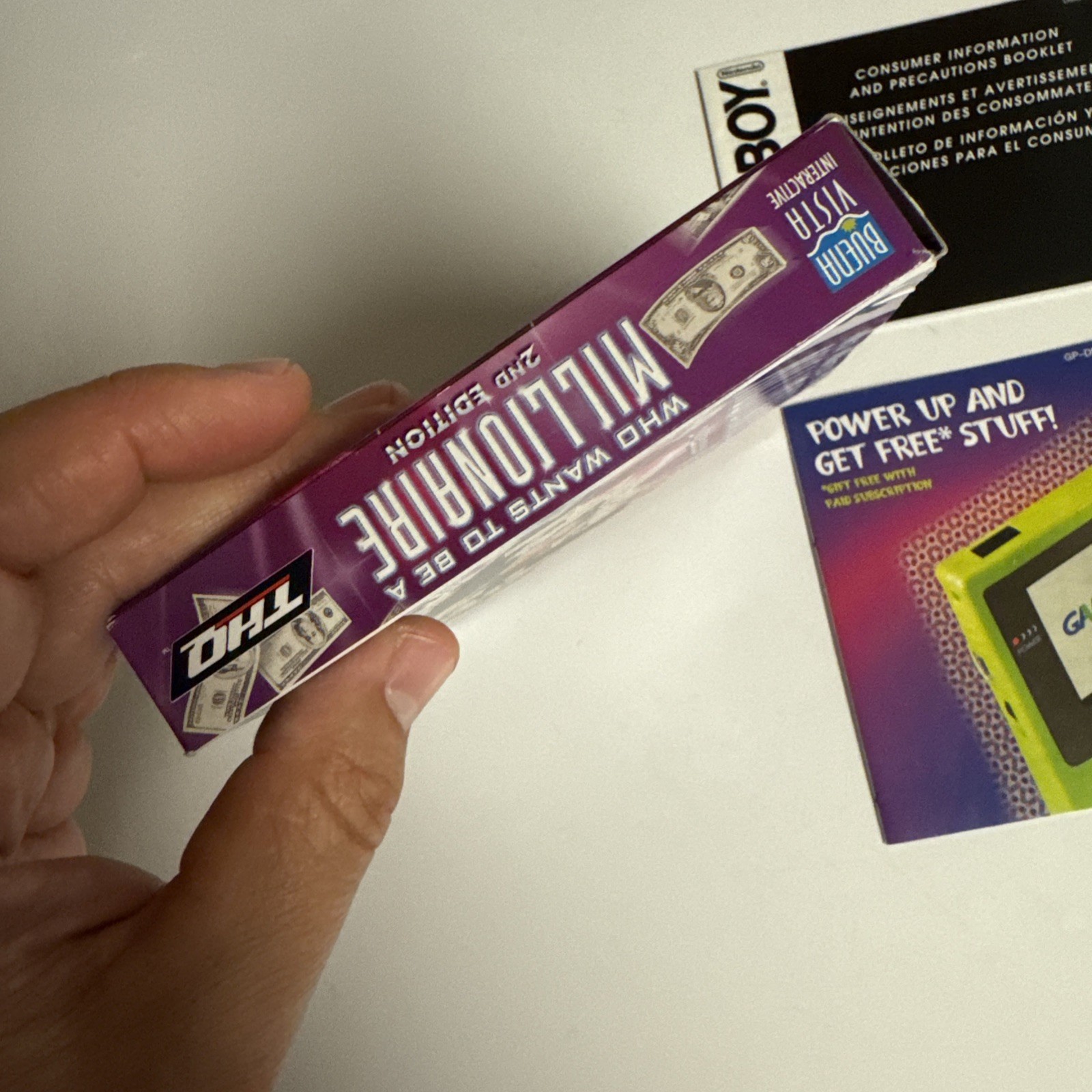 Who Wants to Be a Millionaire 2nd Edition – Nintendo Game Boy Color Complete