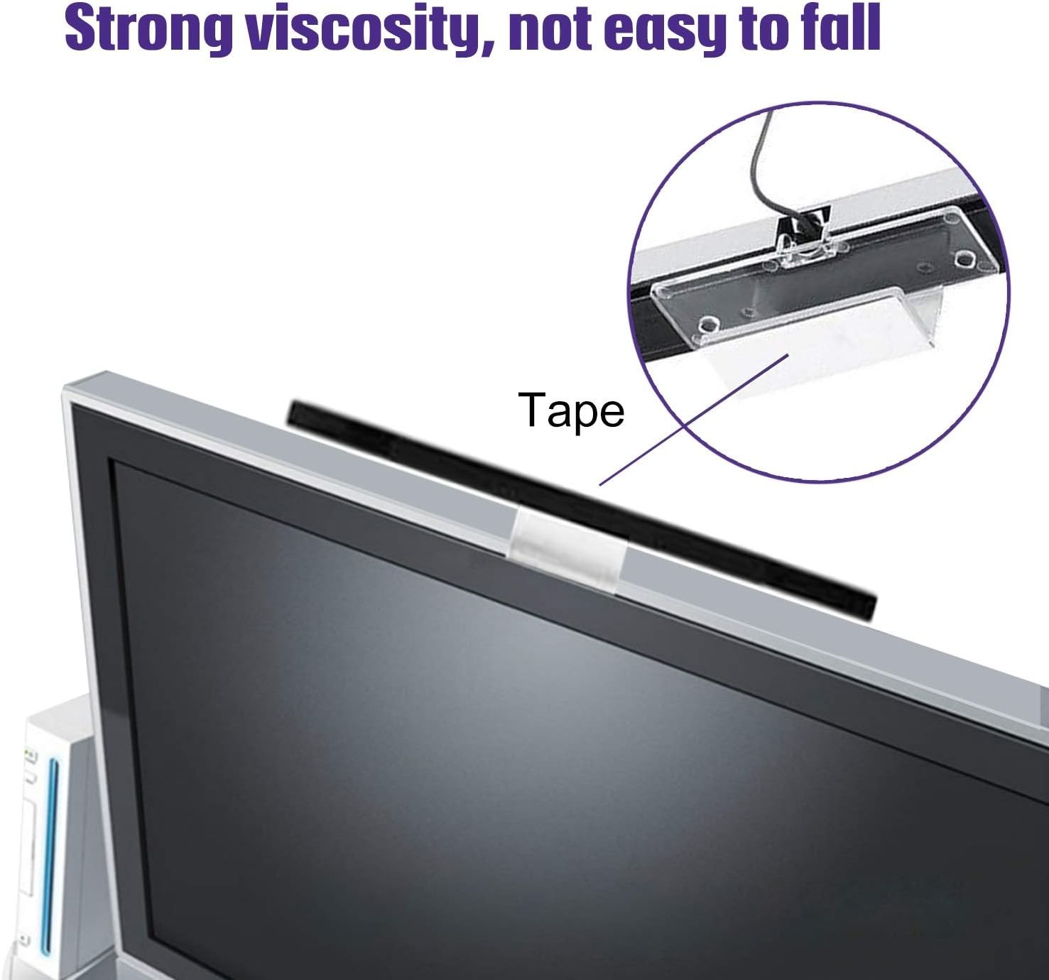 Sensor Bar for Wii, Replacement Wired Infrared Ray Sensor Bar for Wii U Console