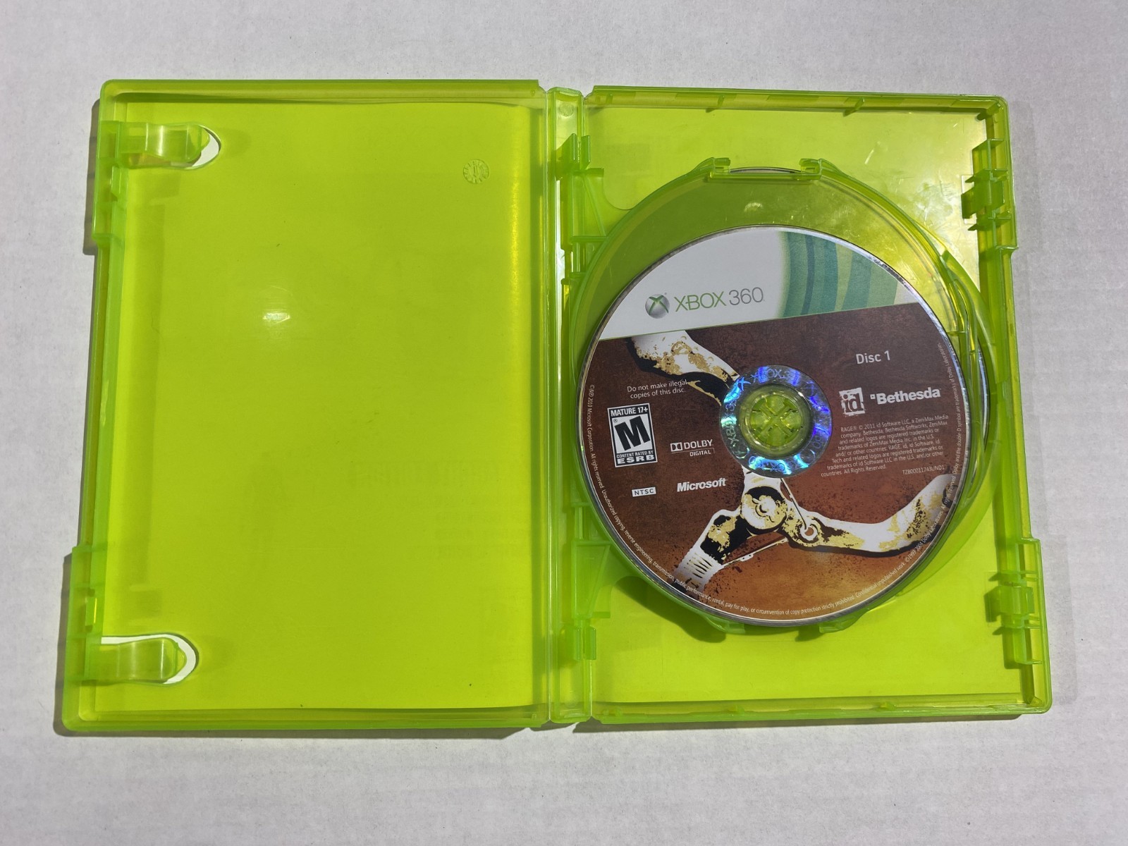 Rage (Microsoft Xbox 360, 2011) Tested Working – Free Ship