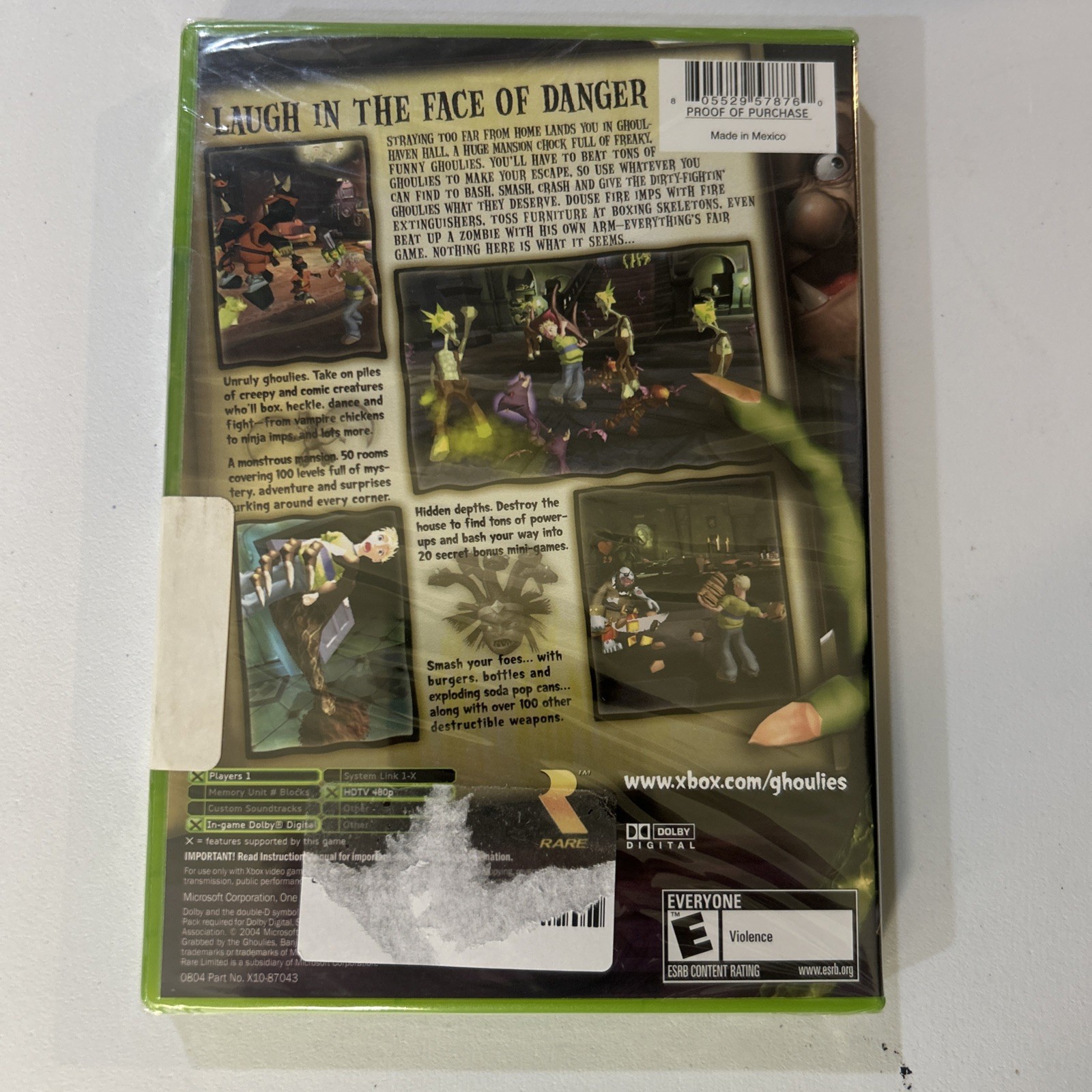Grabbed by the Ghoulies (Microsoft Xbox, 2003) NEW