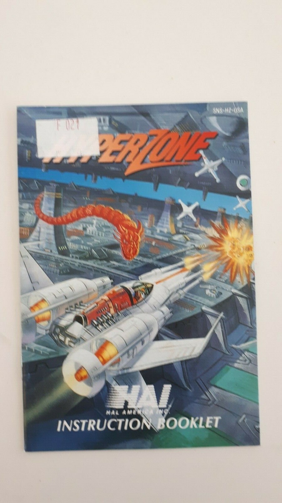 SUPER NINTENDO INSTRUCTION MANUAL HYPERZONE HYPER ZONE