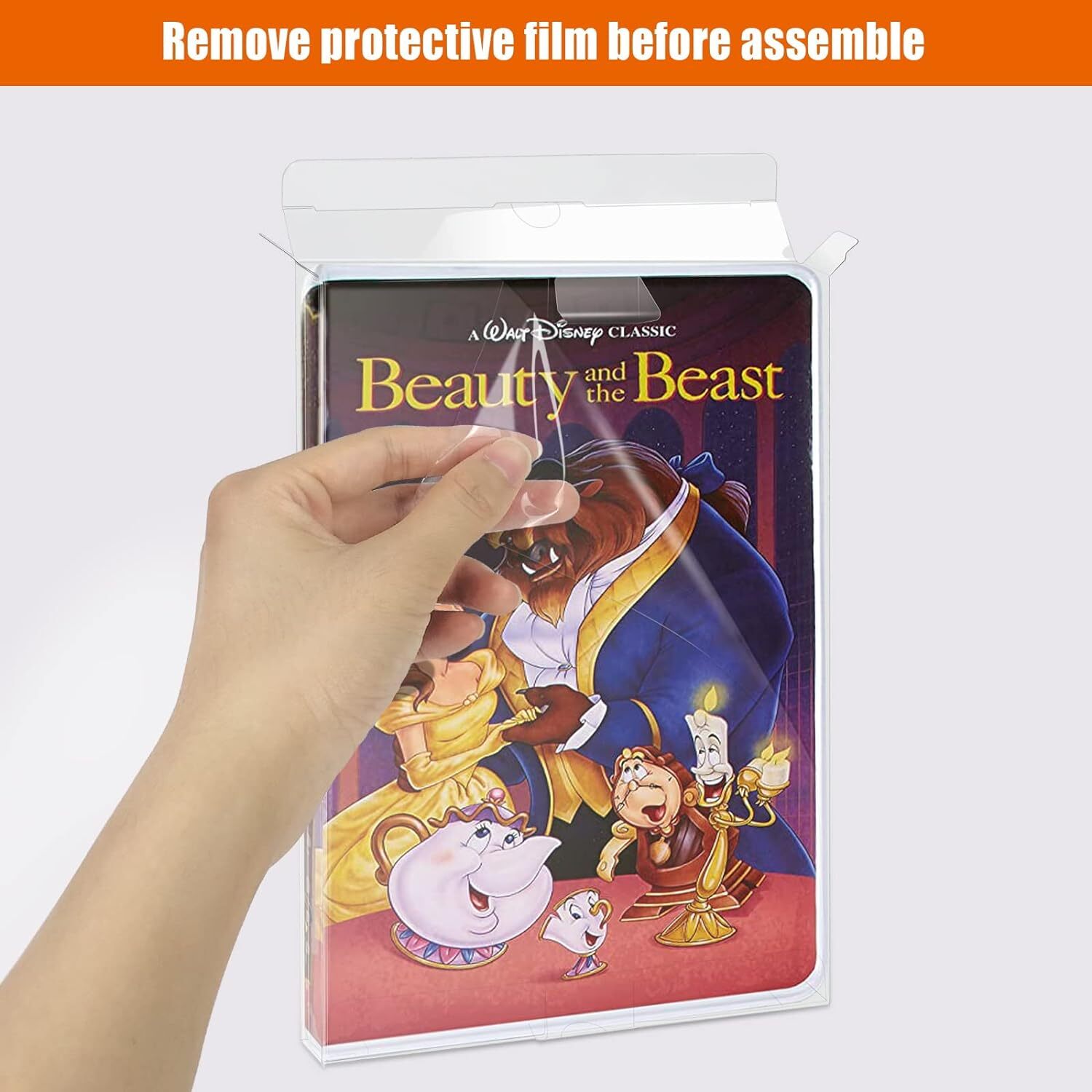 10x Premium VHS Display Protectors For VHS Cassette Game Tapes Storage Case