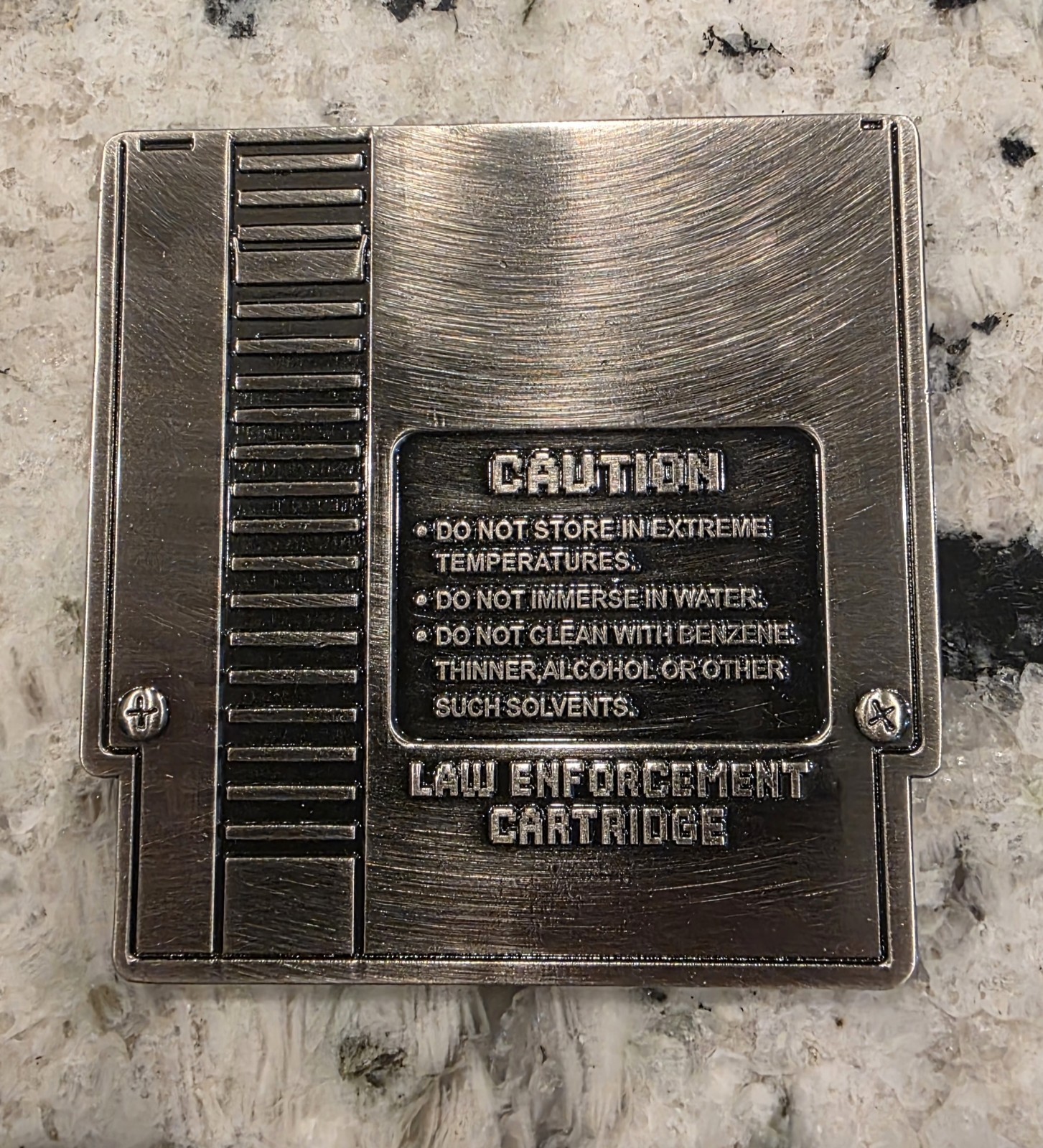 Nintendo NES Cartridge Challenge Coin Police Patrol Retro