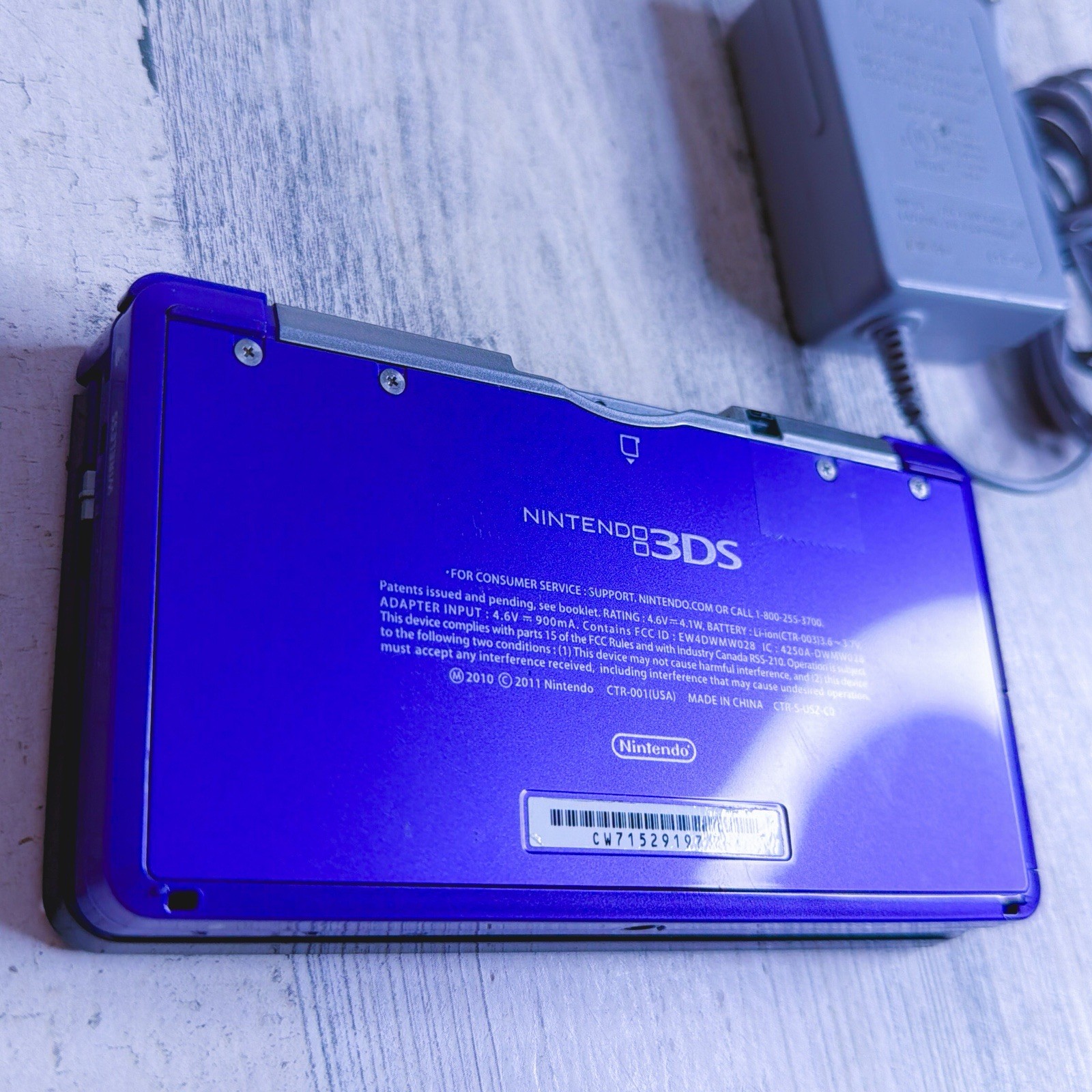 Nintendo 3DS Purple Handheld System CTR-001 NTSC-U/C