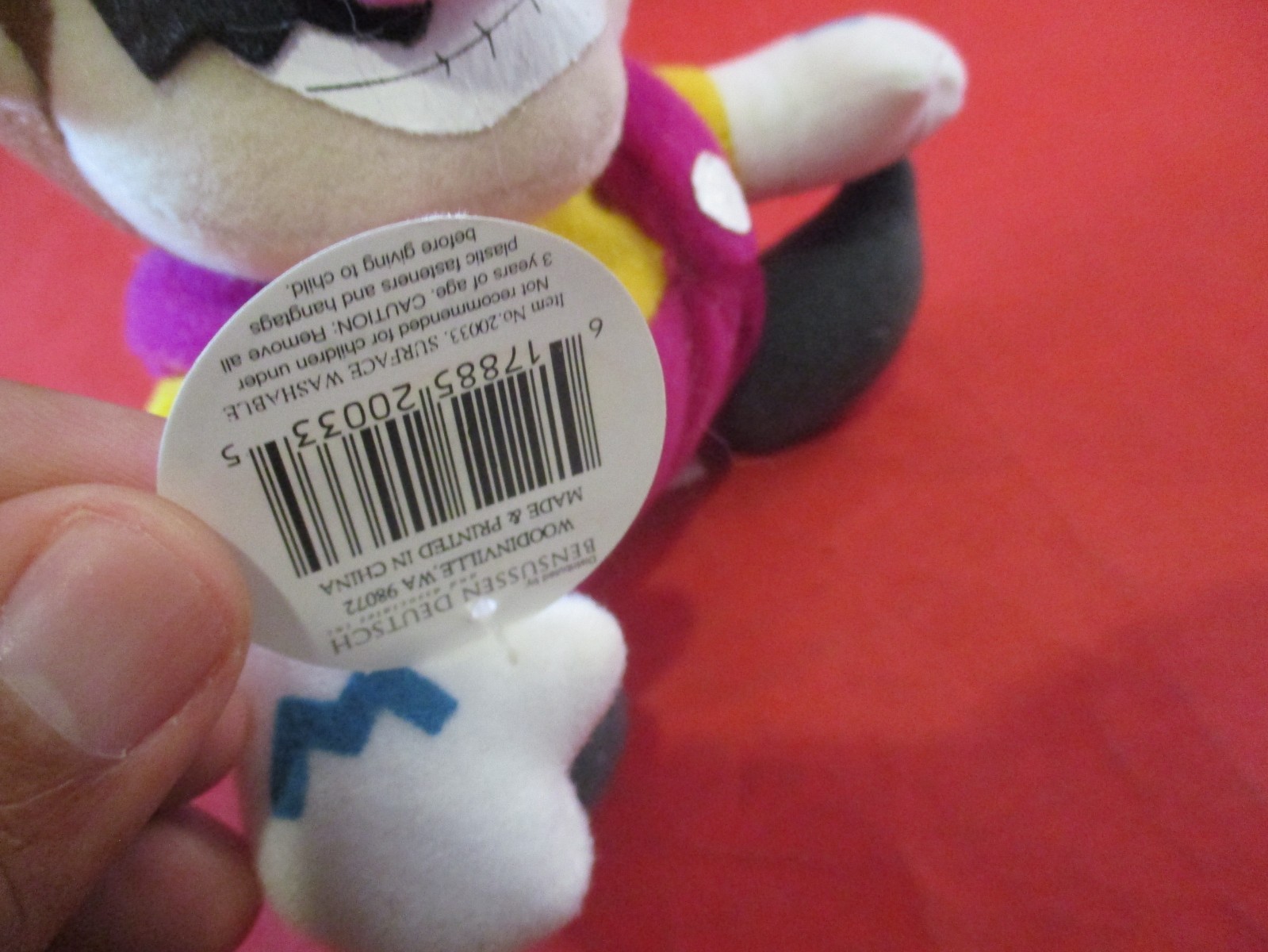 Wario Nintendo 64 N64 Plush Stuffed Animal Beanbag Figure BD&A w/Tags!