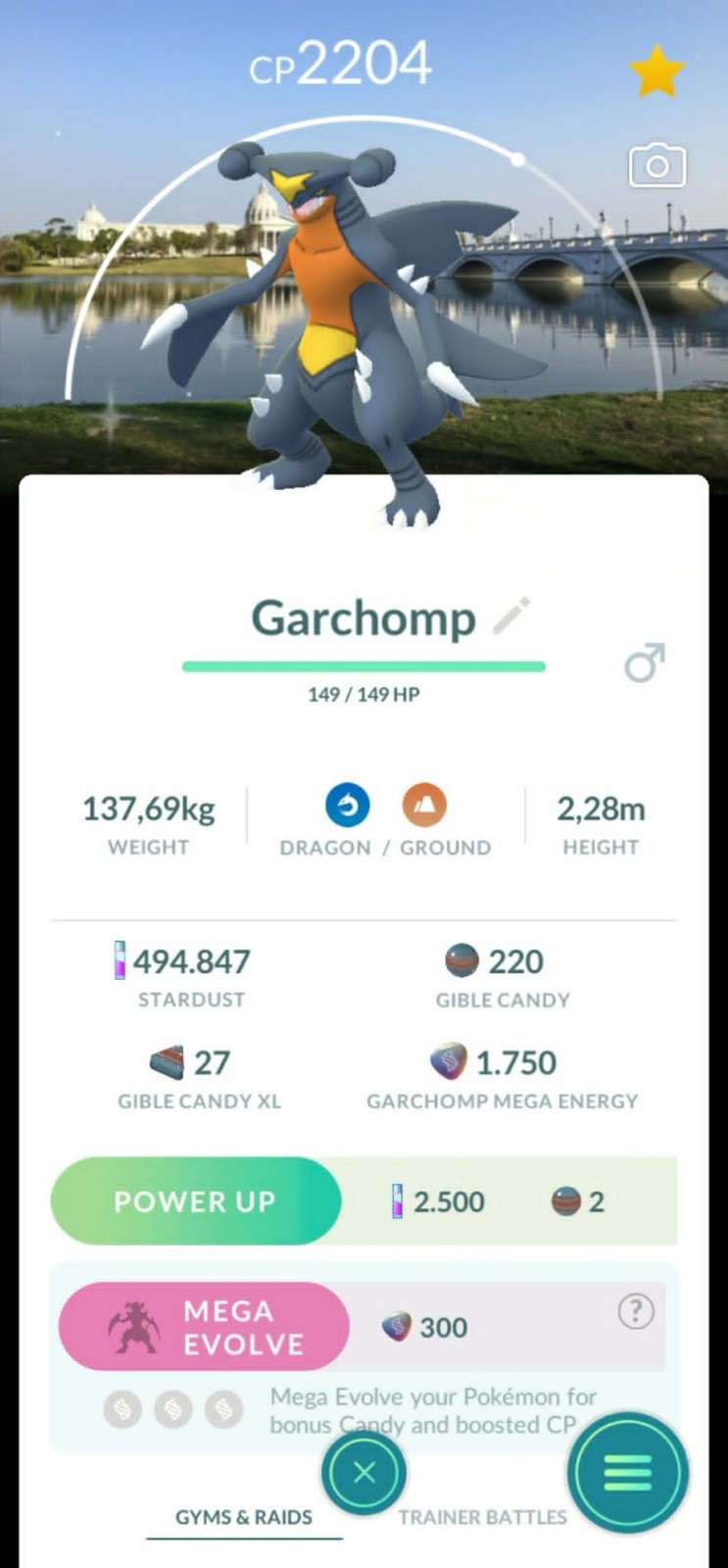 Pokémon Shiny Garchomp Tainan Taiwan Background – Trade 20kstardust
