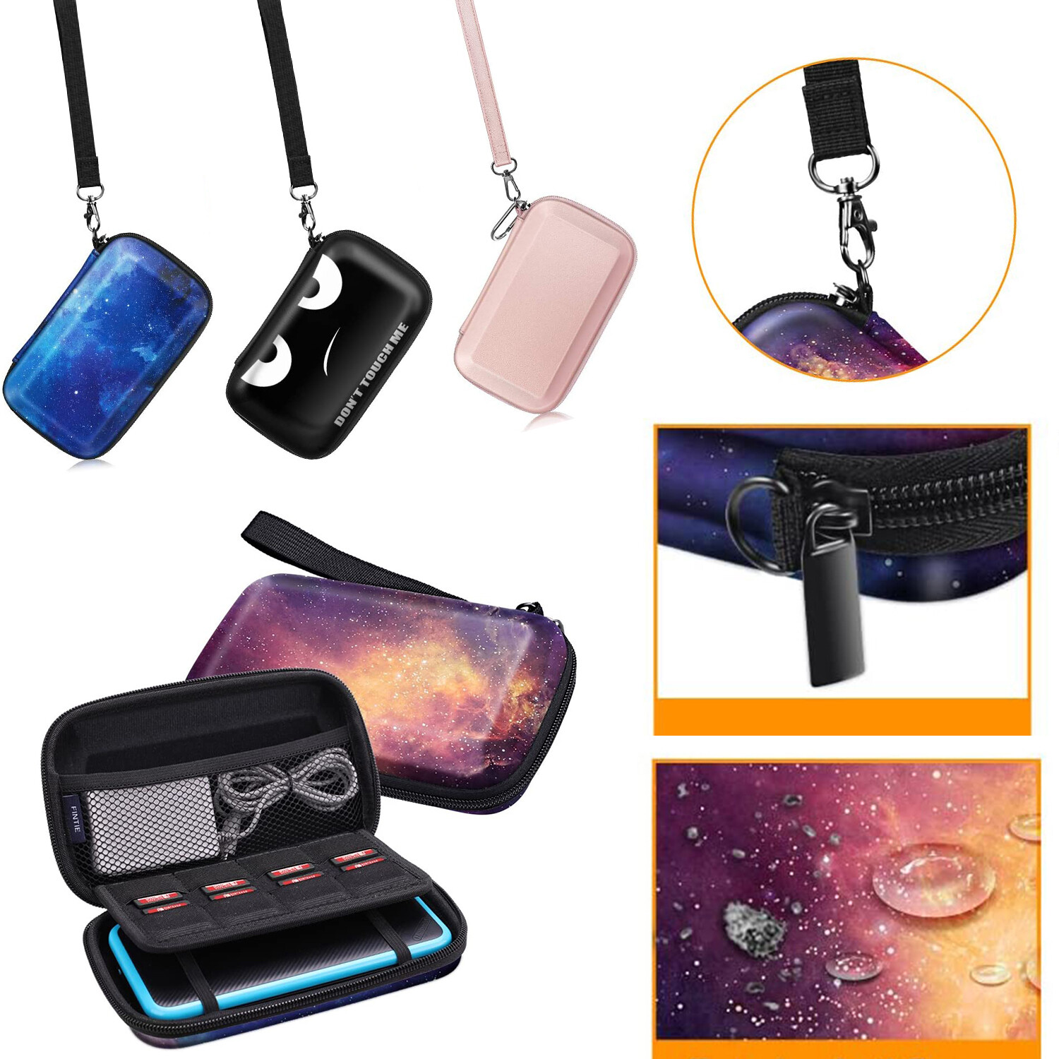 Carry Case for Nintendo 3DS XL, 3DS LL, 2DS XL Hard EVA Shell Cover Travel Bag