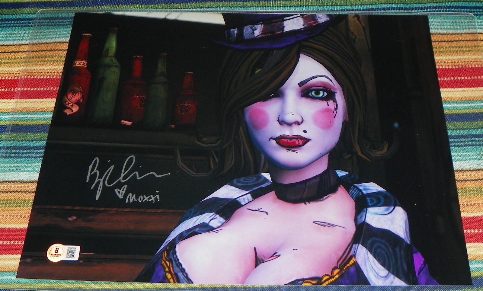 Brina Palencia Moxxi Borderlands Signed 11×14 Photo Auto Beckett BAS