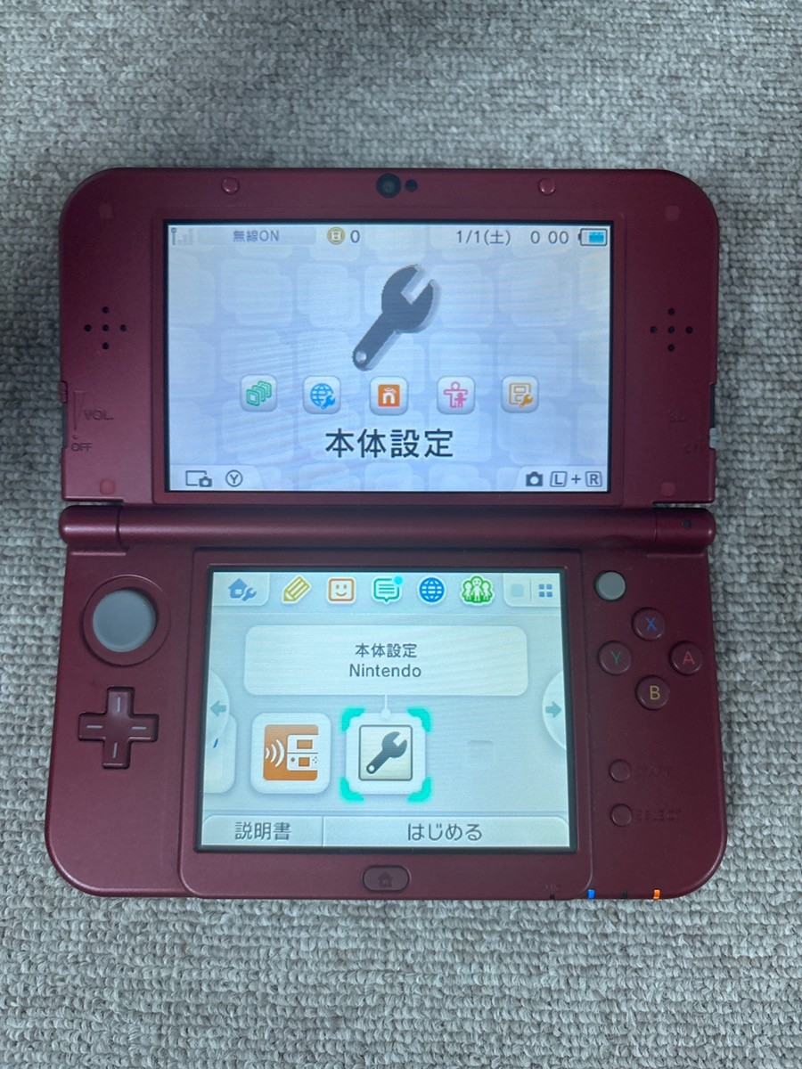 New 3DS LL XL Metalic red Japan Nintendo Console region Japanese B9