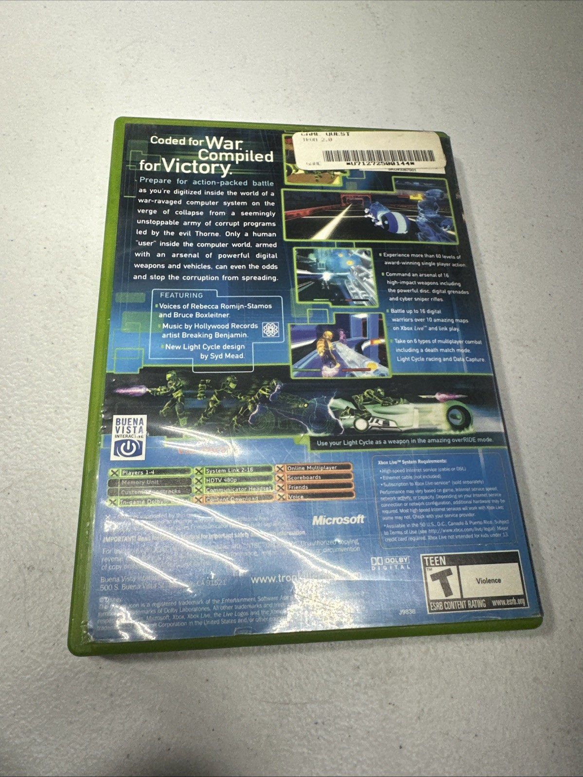 Tron 2.0: Killer App – Xbox – CIB With Manual, Tested & Working – Microsoft 2004