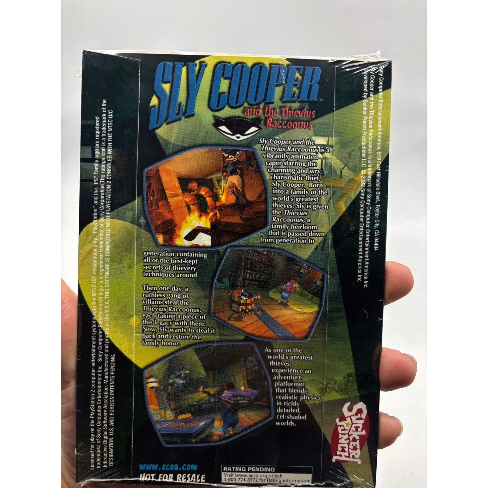 Sly Cooper and the Thievius Raccoonus PS2 Not For Resale Promo Sealed SCUS-97210