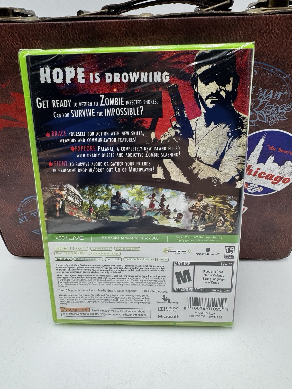 DEAD ISLAND: RIPTIDE Rigor Mortis SUITCASE Collector’s Edition Game New Xbox 360