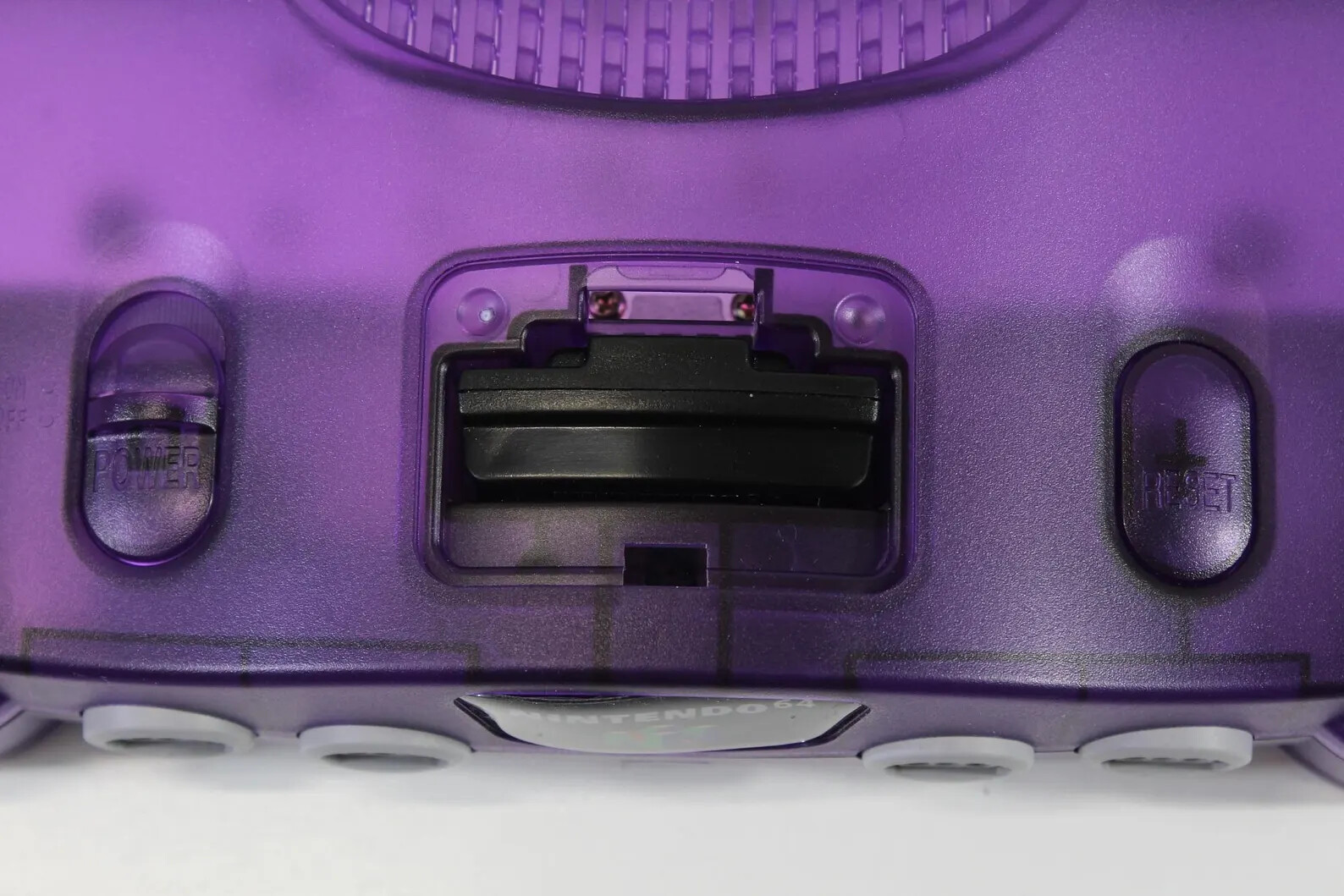 Nintendo 64 Clear Purple Console NTSC REGION FREE N64 Controller AC AV Bundle