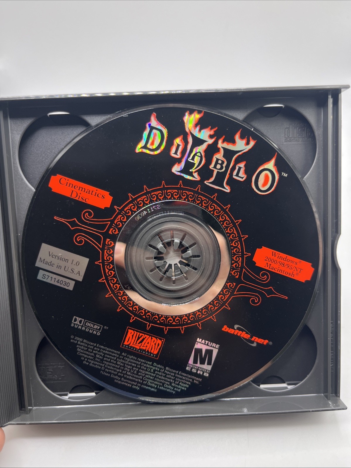 Diablo II 2 PC 3 Disc Windows CD Play , Install & Cinematics Disks See Pictures