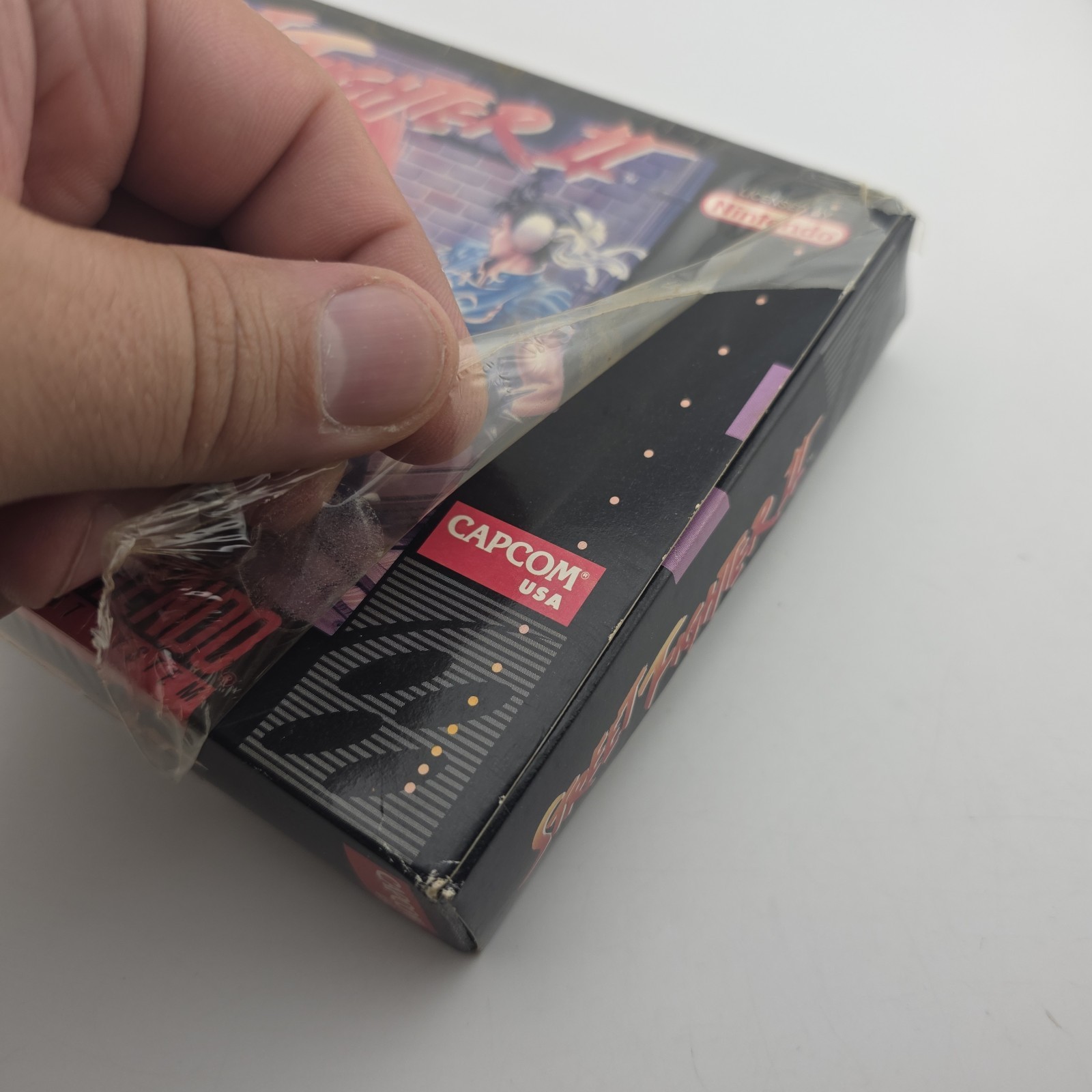 Street Fighter II – Box With Registration Card – Super Nintendo Shrink (No Game)