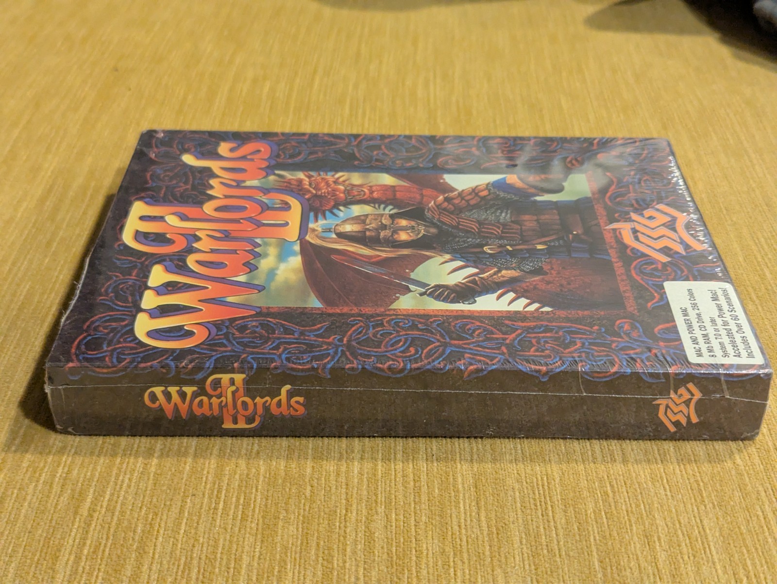 WARLORDS II : Mac / Power Mac 3.5″ Floppy Vintage Big Box SSG 1993 – NEW SEALED!