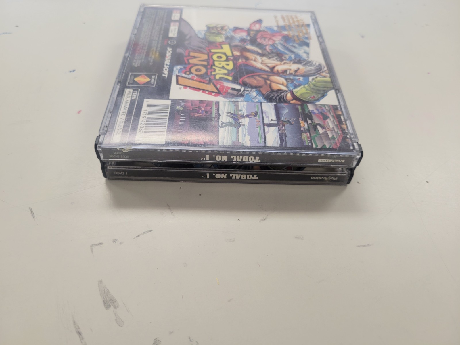 Tobal No. 1 (Sony PlayStation 1, 1996) Jewel Case And Cover Art Only