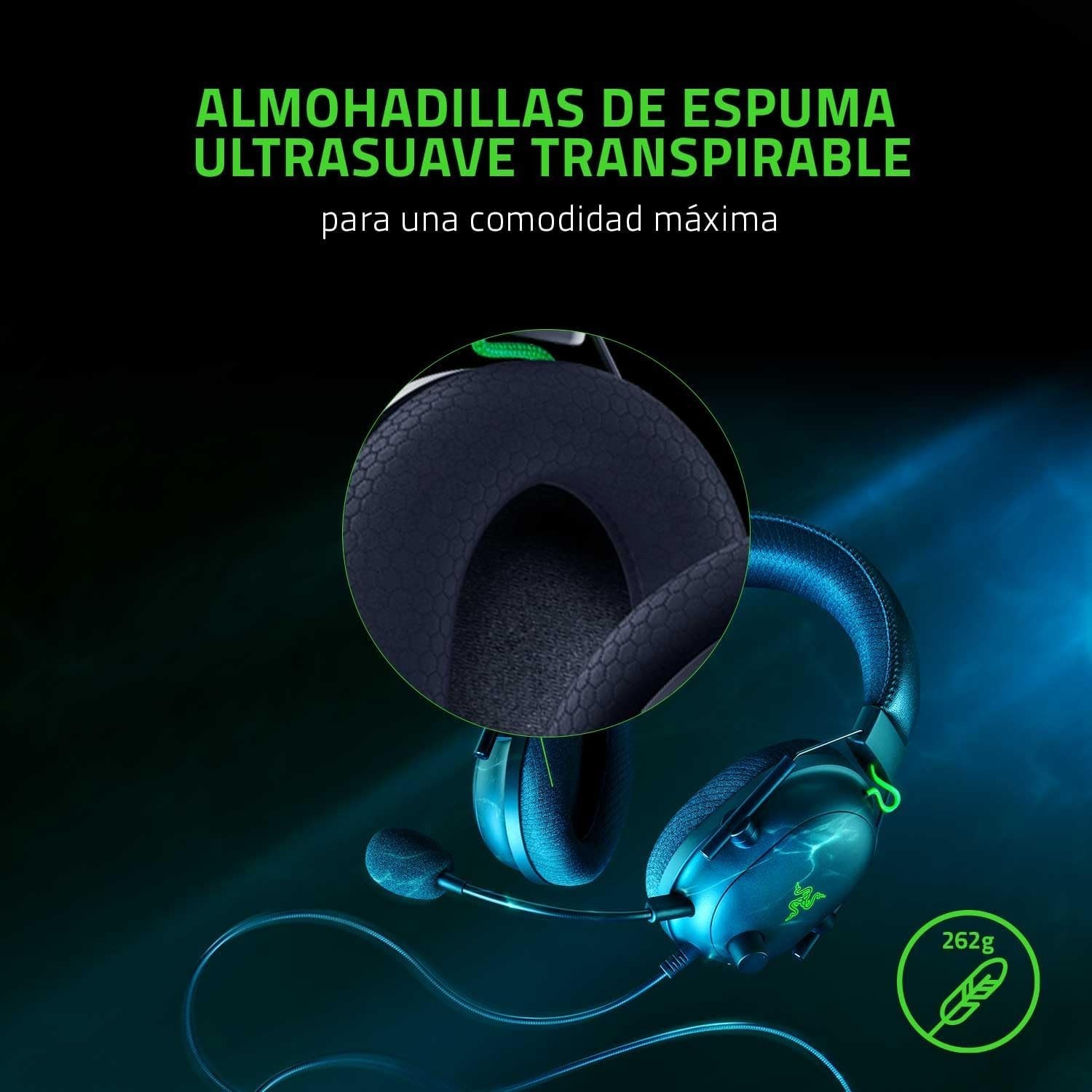 Razer – BlackShark V2 w/ usb Sound Card Wired 7.1 Spatial Surround Sound 50mm d