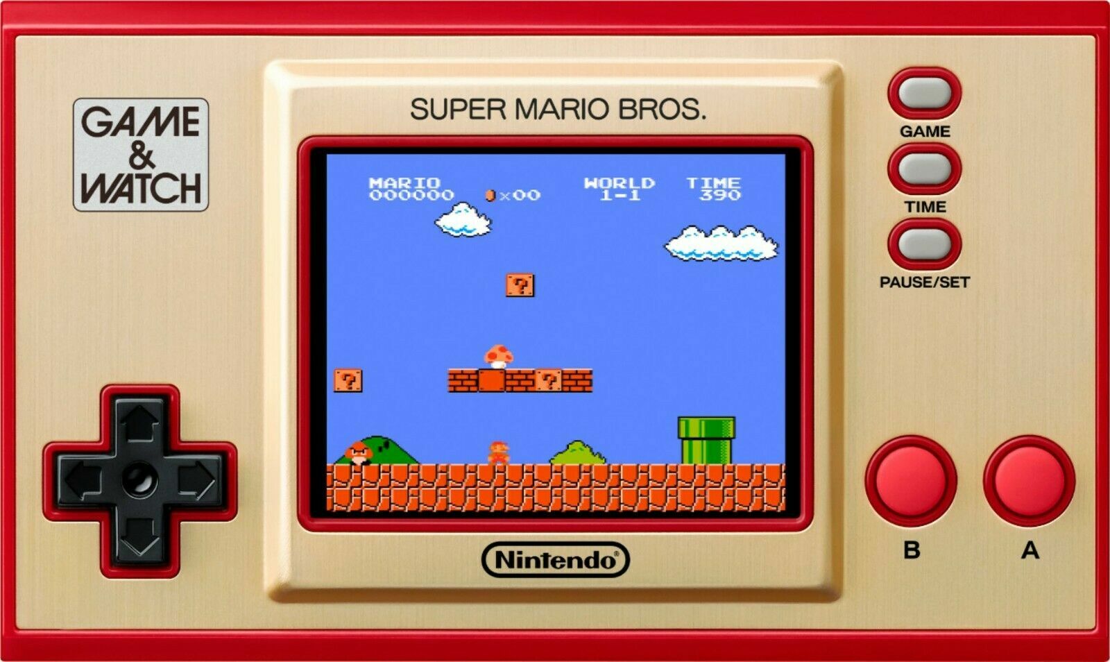 Nintendo Game & Watch Super Mario Bros Handheld Console Clock – New Sealed