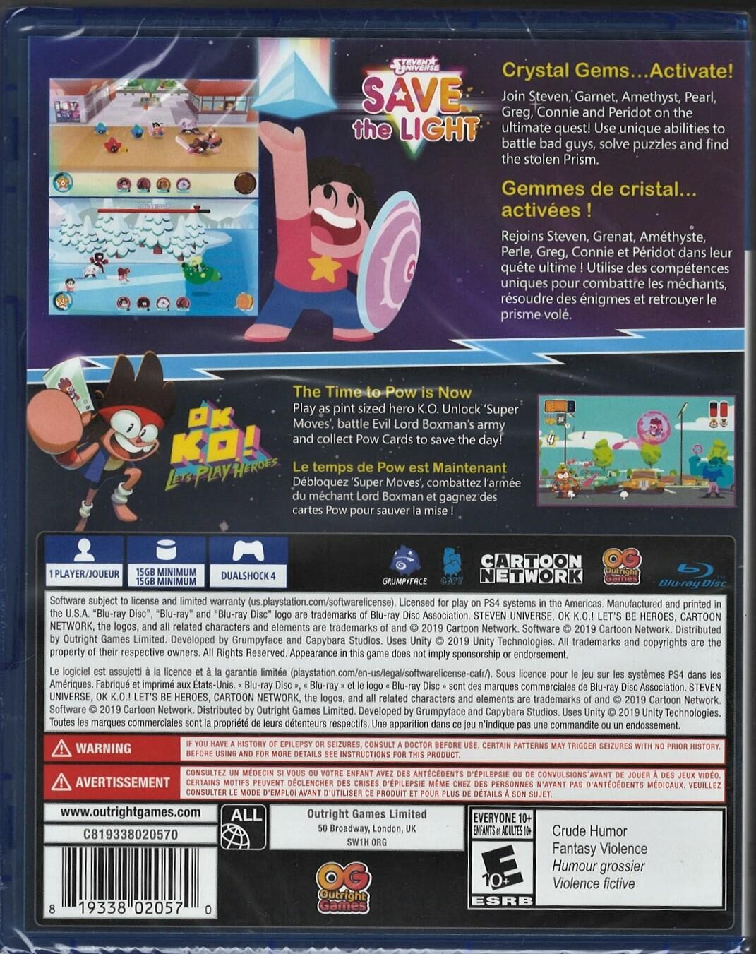 Steven Universe: Save the Light & OK K.O.! Let’s Play Heroes – PlayStation 4