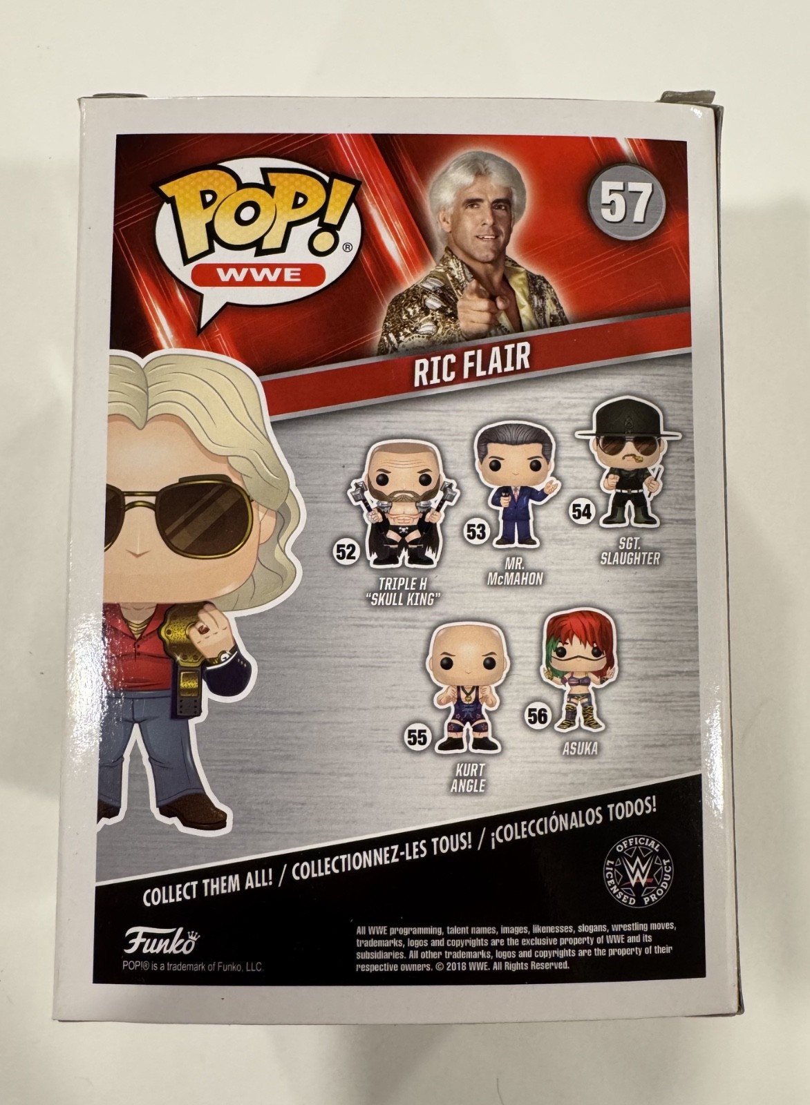 WWE 2K19 Ric Flair Wooooo! Edition Video Game Xbox One WWF Wrestling Funko Pop