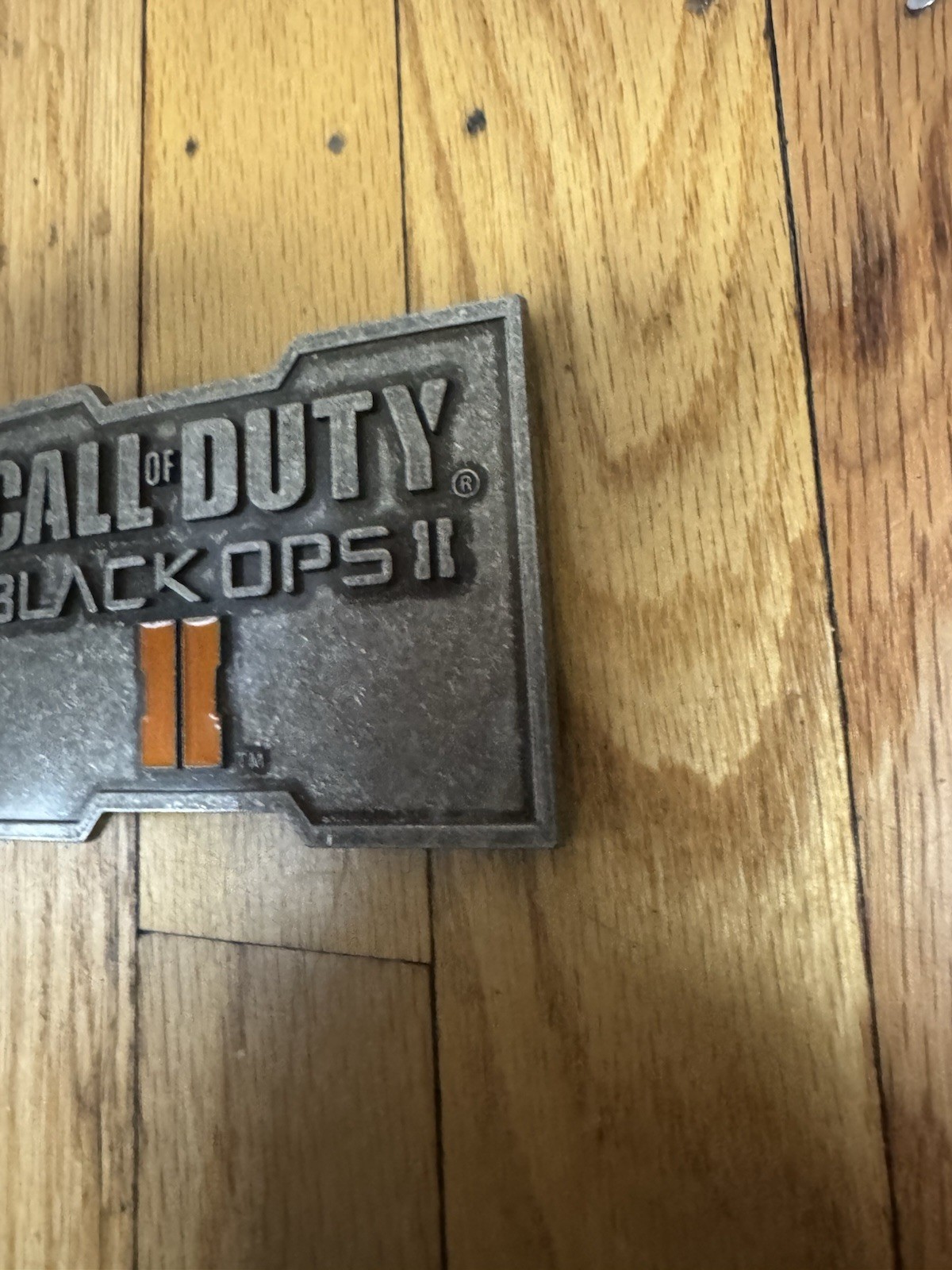 Vtg 2012 Activision Video Game Call of Duty Black Ops II Metal Belt Buckle Promo