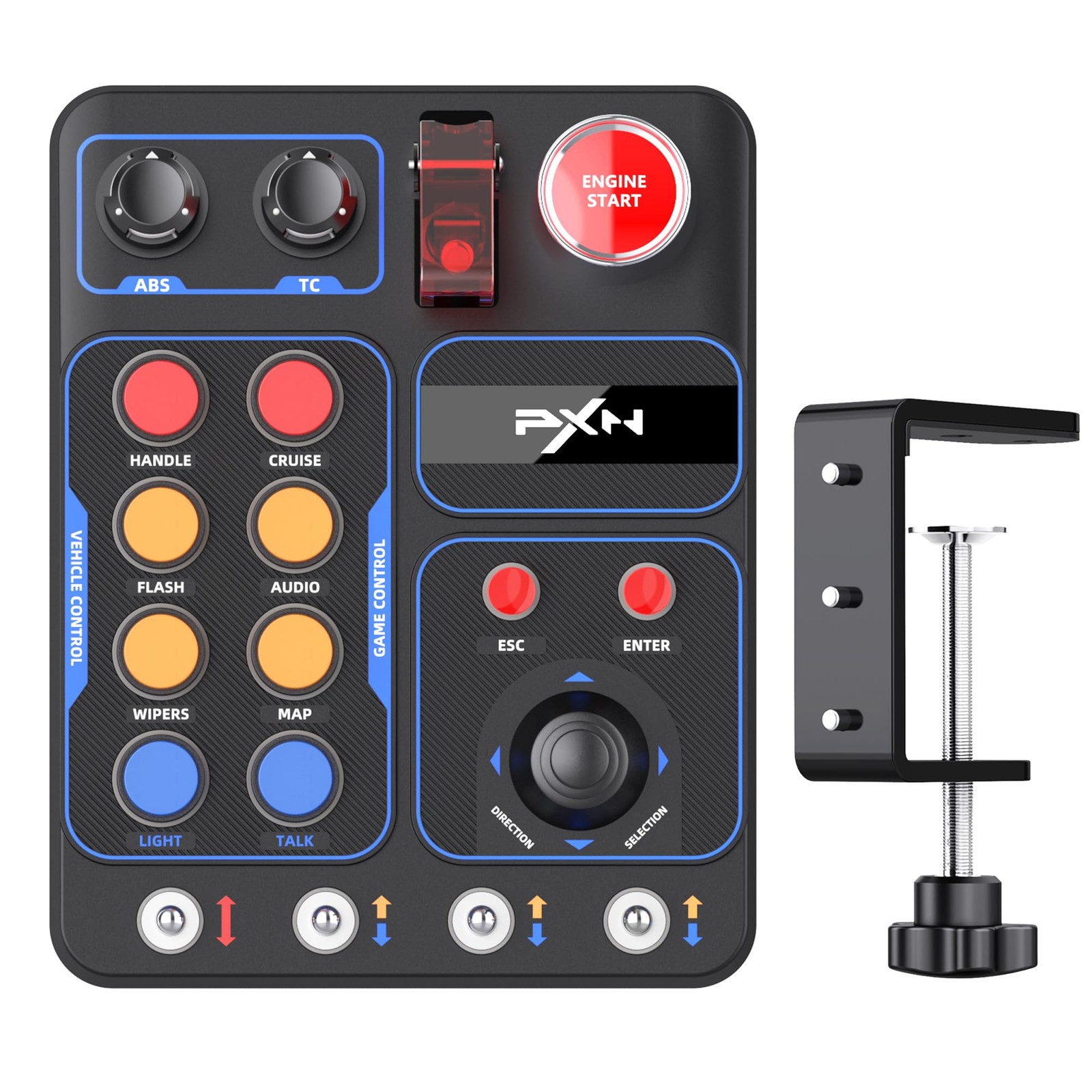 CB1 Racing Button Box PC USB Simulation Racing Instrument Center Control Butt…