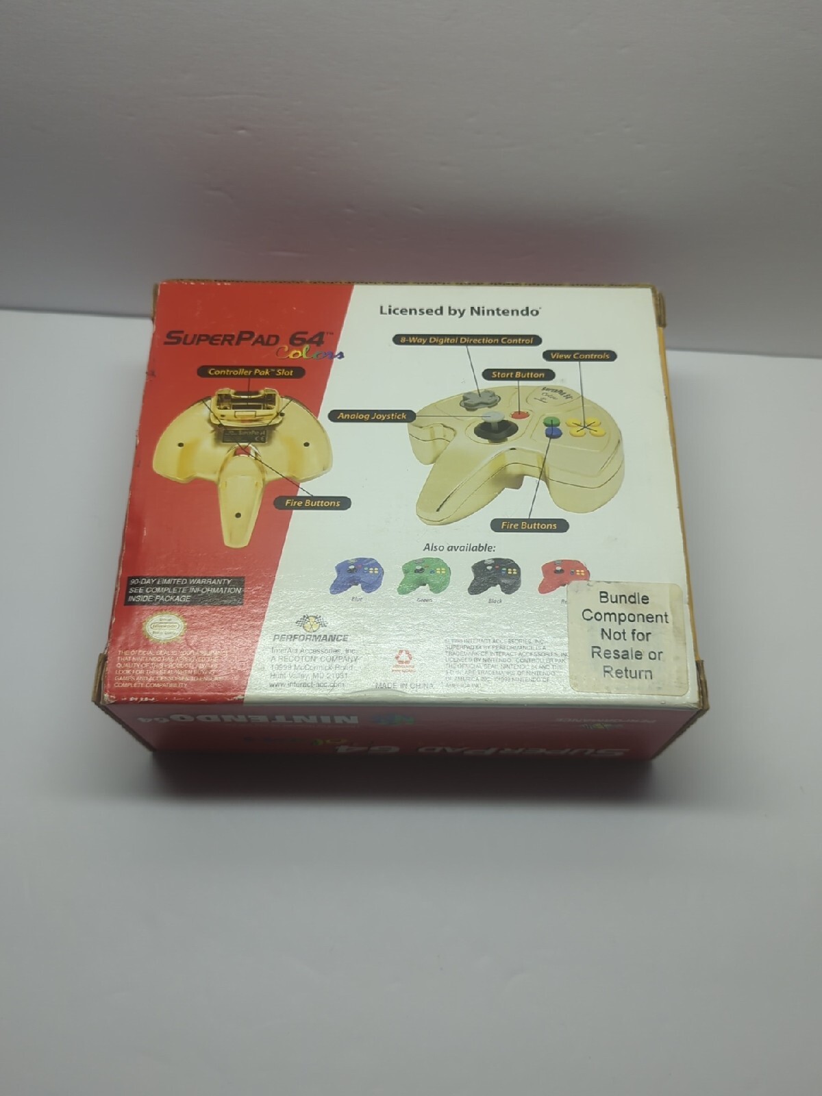 Performance Gold Limited Super Pad Color N64 Controller NOT FOR RESALE RARE! NFR