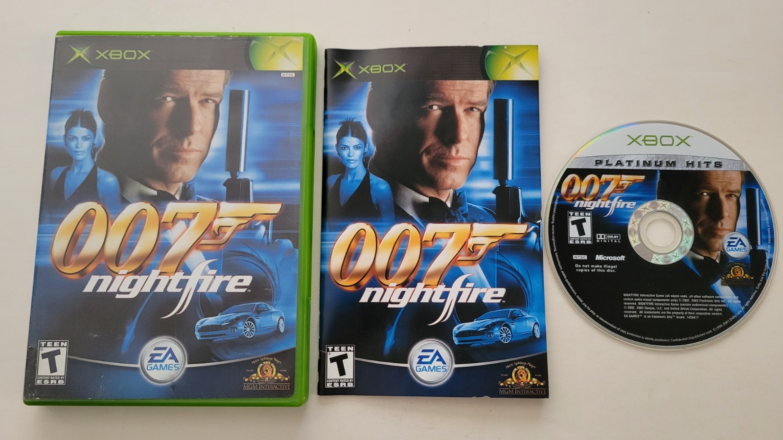 James Bond 007: NightFire (Microsoft Xbox, 2002) Complete! Very Good Cond!