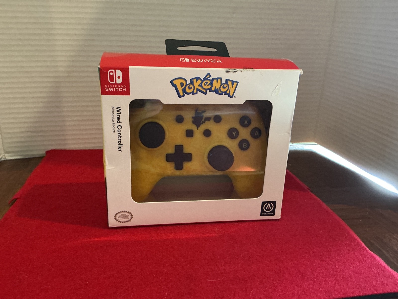PowerA Pokemon Wired Controller for Nintendo Switch, Yellow – Pikachu… NEW