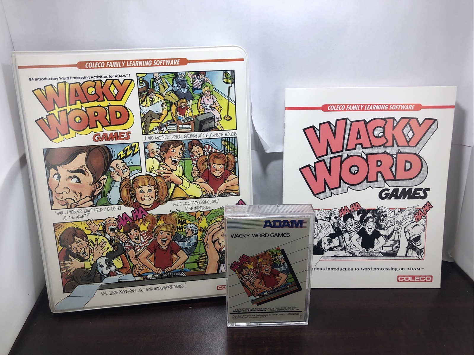 Wacky Word Games Coleco Adam Computer System Complete