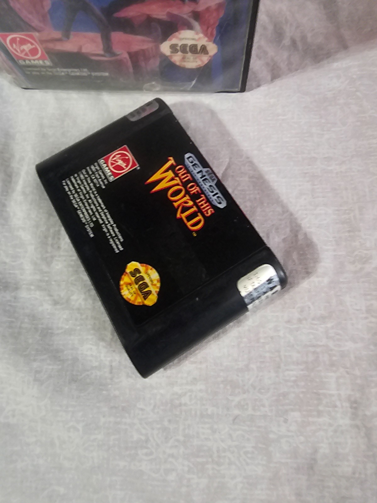 Out of This World (Sega Genesis, 1994) Cartridge T-70106 1 Year Guarantee Tested