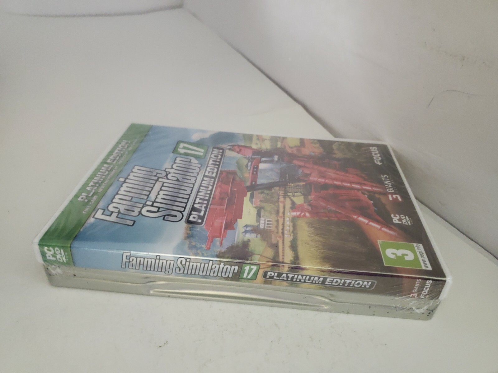 NEW MINT FARMING SIMULATOR 17 PLATINUM WINDOWS 7/8/10 W/STEEL BOOK PC DVD ROM N9