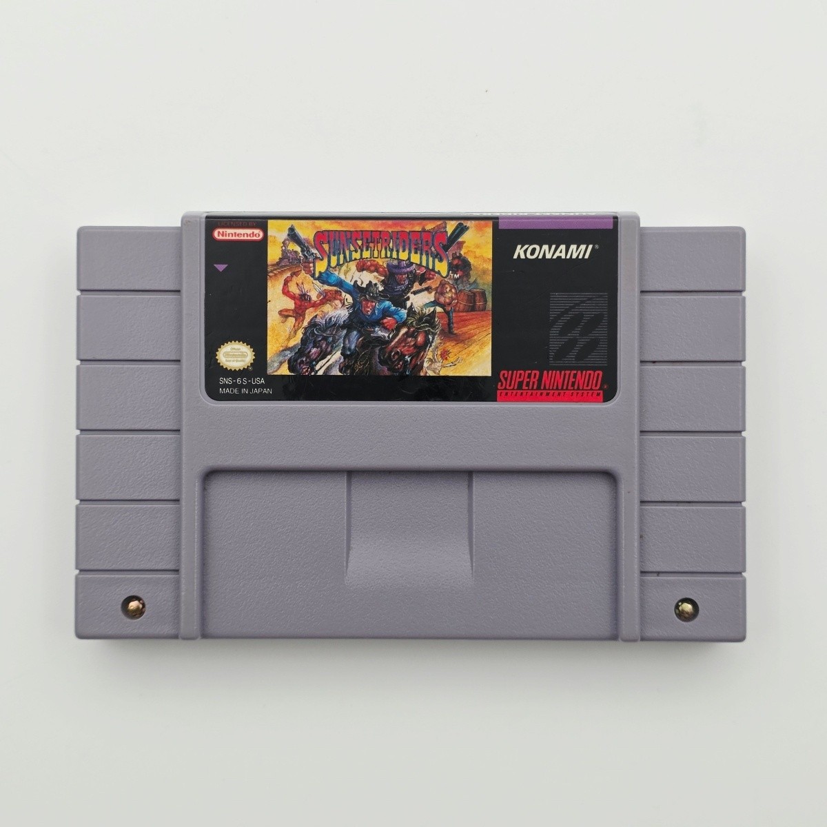 Sunset Riders Super Nintendo SNES Authentic Tested Cartridge Only